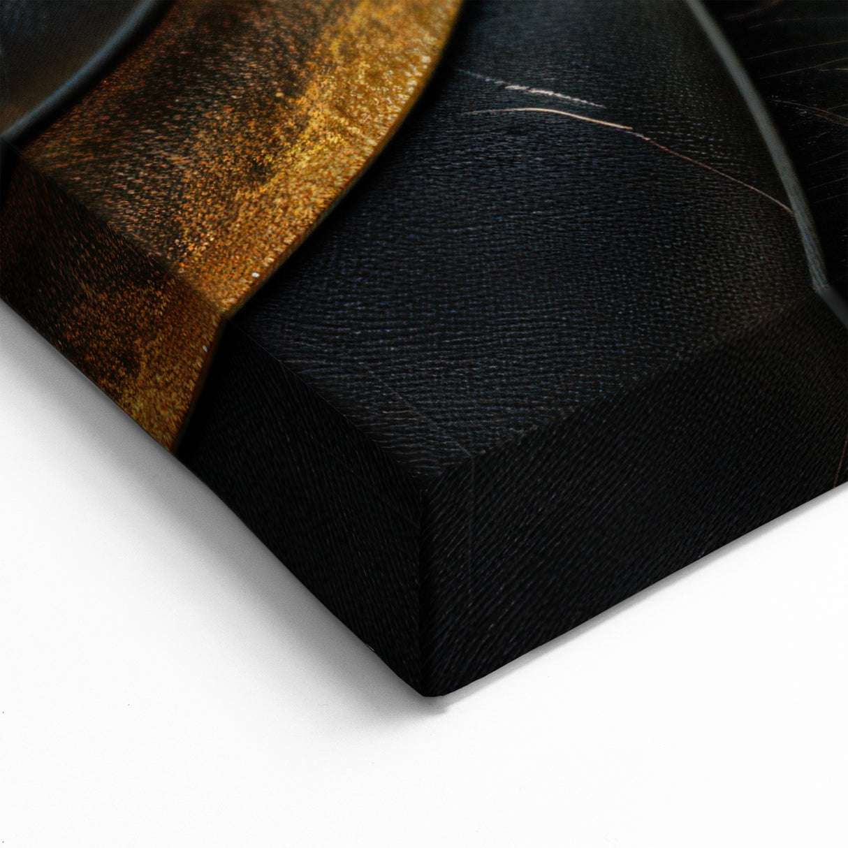 Glamorous Black and Gold Abstract Wall Art – Luxury Modern Decor