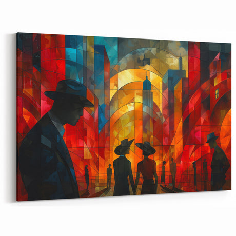 Glam Abstract Cityscape Wall Art – Chic Modern Glamorous Decor