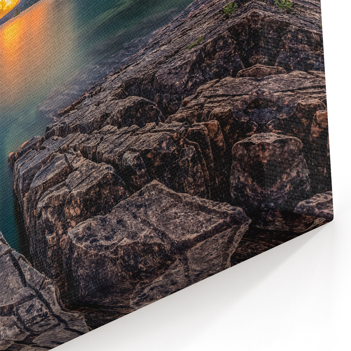 Glacier National Park Wall Art – Scenic Montana Wilderness Sunset Print