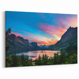 Montana Landscape Art – Glacier National Park Scenic Wilderness Print