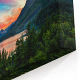 Montana Landscape Art – Glacier National Park Scenic Wilderness Print