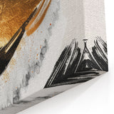 Chic Black and Gold Glam Wall Art – Modern Luxury Home Decor Piece