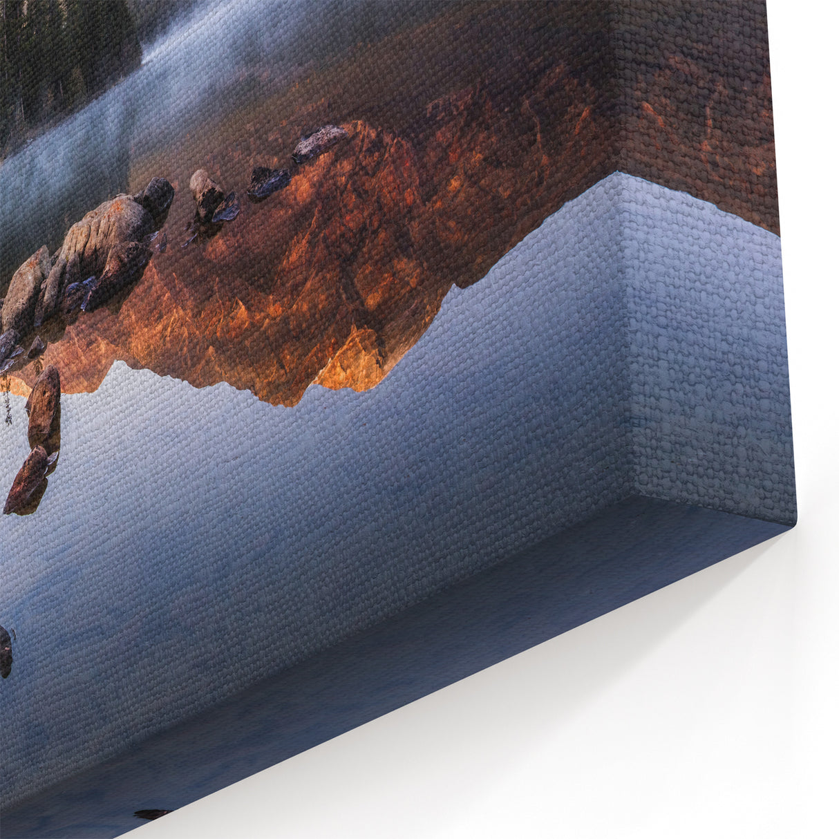 Sierra Nevada Canvas Art - Tranquil Lake and Mountain Reflection