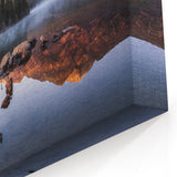Sierra Nevada Canvas Art - Tranquil Lake and Mountain Reflection