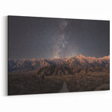 Sierra Nevada Photography - Majestic Starry Night Over Mountain Range