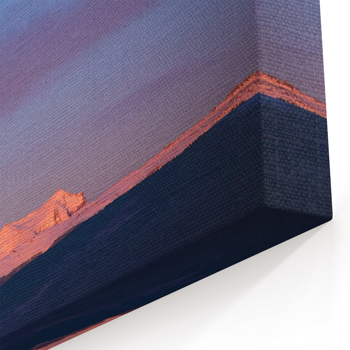 Sierra Nevada Scenic Paintings - Full Moon Over Snowy Mountains