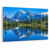 Glacier National Park Art – Majestic Mountain Reflection Scenic Print
