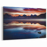 Montana Wilderness Art - Serene Mountain Reflections at Sunrise
