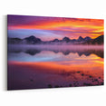 Montana Photography Art - Colorful Mountain Reflections at Sunset