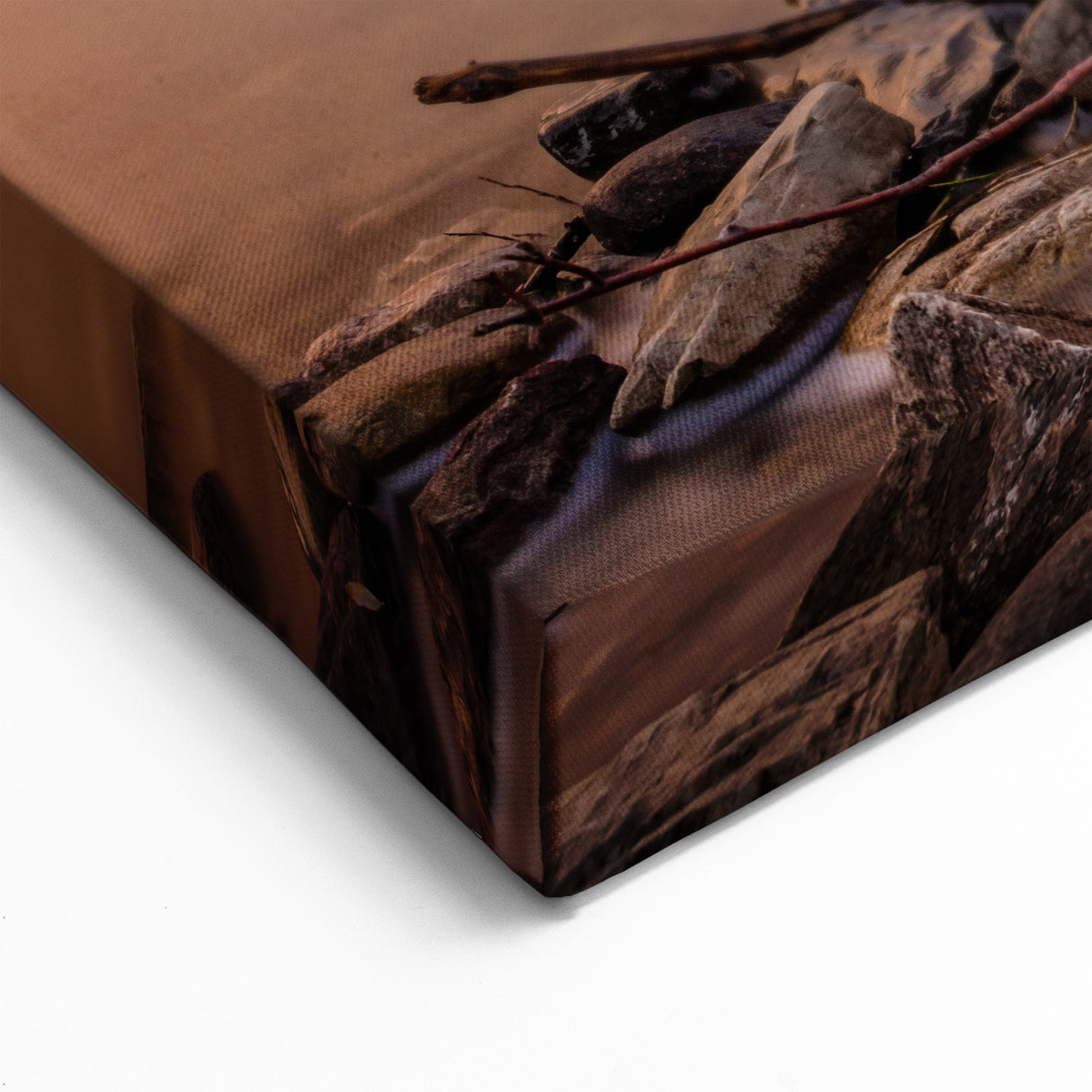 Montana Custom Art - Dramatic Mountain Peaks and Lake at Sunrise