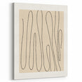 Minimalist Abstract Line Art – Modern Black and Beige Wall Art for Home Decor