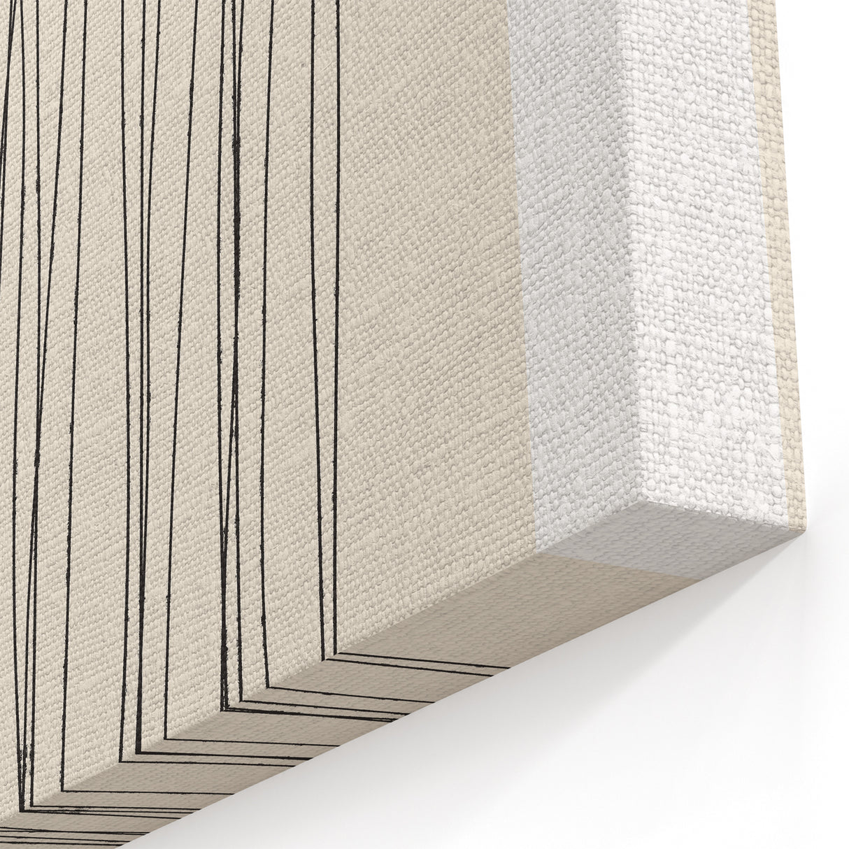 Minimalist Line Art – Modern Black and Beige Abstract Wall Art for Home Decor