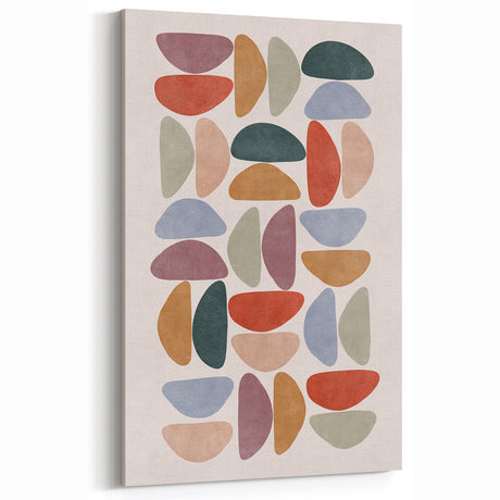 Mid Century Modern Geometric Wall Art - Retro Abstract Print - Vintage Style