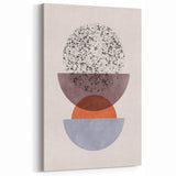 Mid Century Modern Geometric Art - Retro Minimalist Circle Print - Vintage