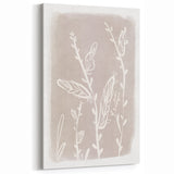 Mid Century Modern Minimalist Art - Retro Floral Geometric Wall Decor