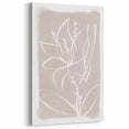 Mid Century Modern Floral Wall Art - Minimalist Line Art - Vintage Style