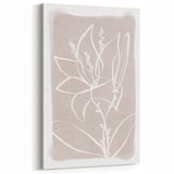 Mid Century Modern Floral Wall Art - Minimalist Line Art - Vintage Style