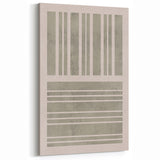 Mid Century Modern Abstract Striped Art - Minimalist Geometric Wall Decor
