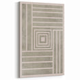 Mid Century Modern Geometric Striped Art - Minimalist Abstract Wall Decor