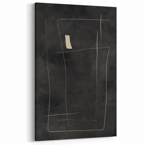 Mid Century Modern Minimalist Line Art - Geometric Abstract Wall Decor