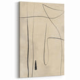Mid Century Modern Abstract Line Art - Minimalist Geometric Wall Decor