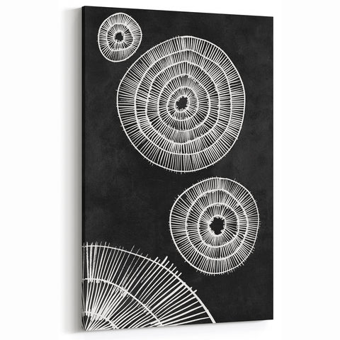 Mid Century Modern Art | Black and White Geometric Wall Decor | Retro Print