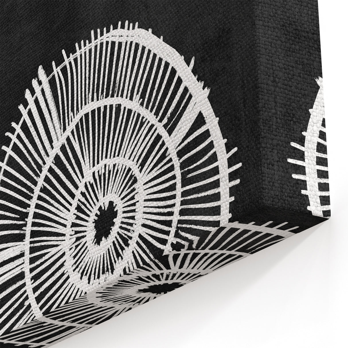 Mid Century Modern Art | Black and White Geometric Wall Decor | Retro Design