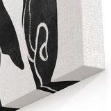 Mid Century Modern Art – Minimalist Abstract Sea Life in Black & White