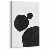 Mid Century Modern Art – Minimalist Geometric Wall Decor in Black & White