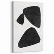 Mid Century Modern Art – Minimalist Abstract Geometric Shapes in Black & White