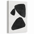Mid Century Modern Art – Minimalist Abstract Geometric Shapes in Black & White