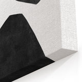 Mid Century Modern Art – Minimalist Abstract Geometric Shapes in Black & White