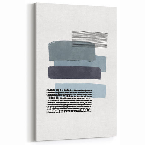 Mid Century Modern Art - Minimalist Retro Geometric Wall Decor - Abstract