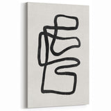 Mid Century Modern Art | Abstract Geometric Minimalist Line Art Decor