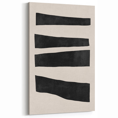 Mid Century Modern Art | Minimalist Geometric Stripe Wall Decor