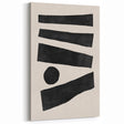 Mid Century Modern Art | Geometric Minimalist Stripe & Circle Wall Decor