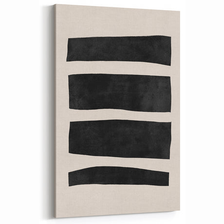 Mid Century Modern Art | Minimalist Geometric Stripe Wall Decor