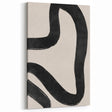 Mid Century Modern Art | Minimalist Abstract Black Line Wall Decor