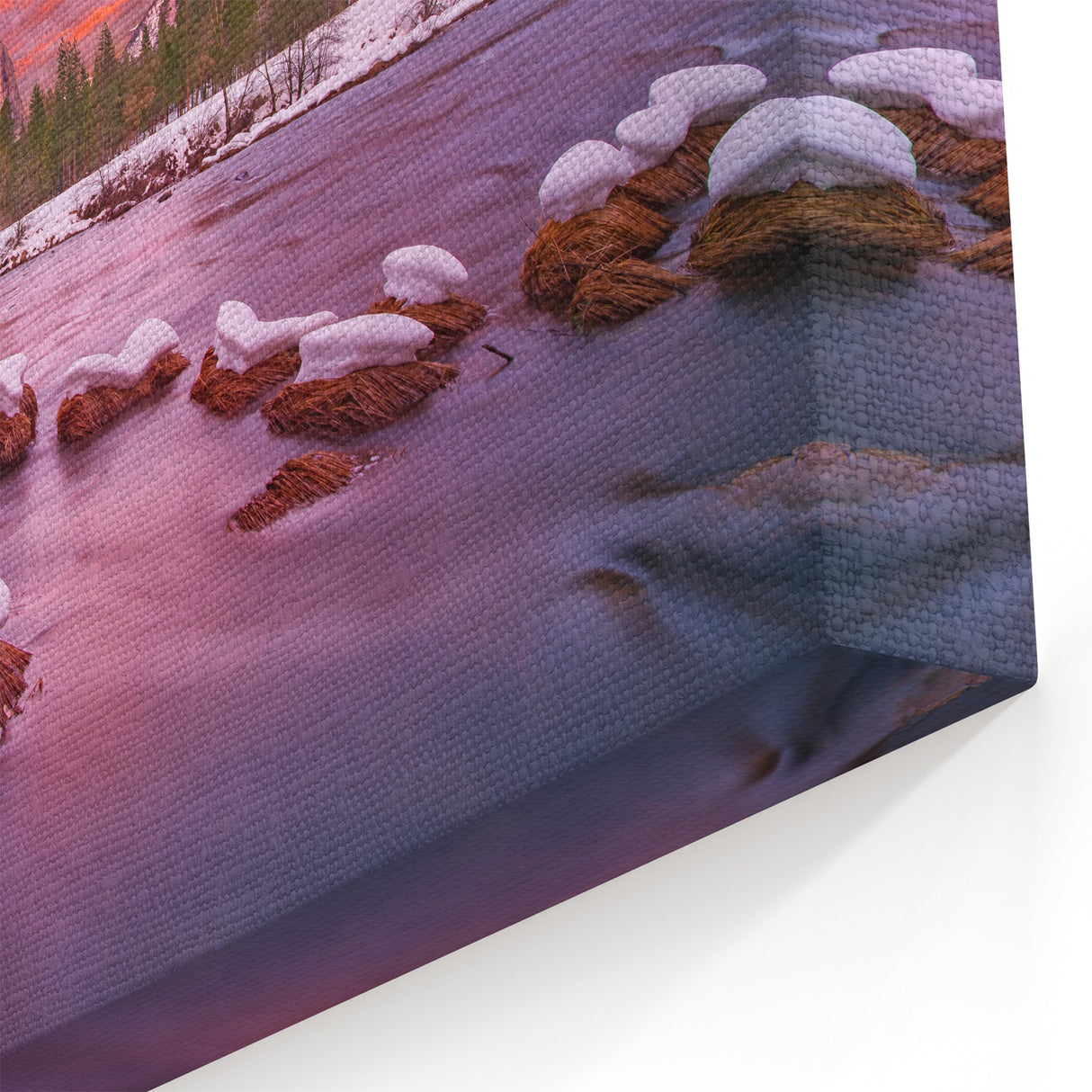 Yosemite Valley Wall Decor – Scenic El Capitan Winter Sunset Print