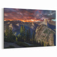 Yosemite Landscape Art – Half Dome and Sunset Overlook Canvas Print