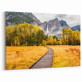 Yosemite National Park Wall Art – Bridalveil Falls Autumn Scenic Print