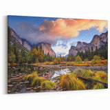 Yosemite Scenic Photography – El Capitan and River Autumn Wall Art