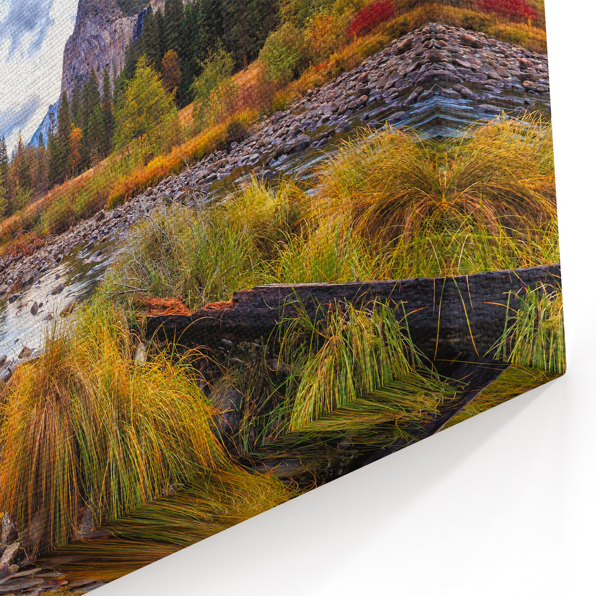 Yosemite Scenic Photography – El Capitan and River Autumn Wall Art