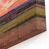 Montana Photography Art - Sunset Barn Landscape Custom Montana Art