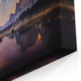 Yosemite Night Sky Wall Art – Milky Way Over Half Dome Scenic Print