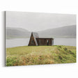 Rustic Cabin by the Lake - Vintage Farmhouse Wall Art for Cozy Homes