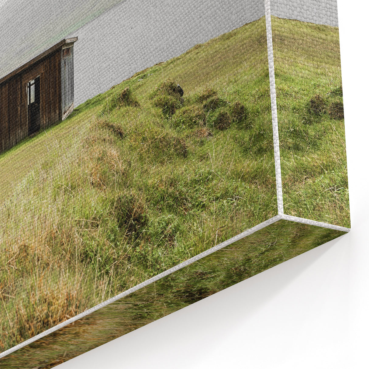 Rustic Cabin by the Lake - Vintage Farmhouse Wall Art for Cozy Homes