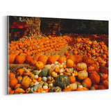 Rustic Pumpkin Patch Wall Art - Farmhouse Fall Decor for Cozy Homes
