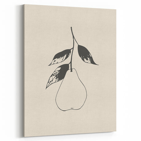 Minimalist Wall Art - Modern Pear Design for Stylish Contemporary Decor