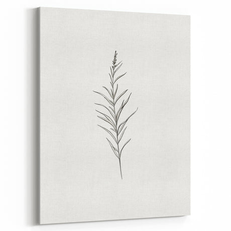 Minimalist Botanical Wall Art - Elegant Floral Design for Modern Decor